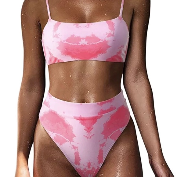 Other - Moshengqi Women High Wasited Bikini Shoulder Strap 2 Piece High Cut Size 8-10